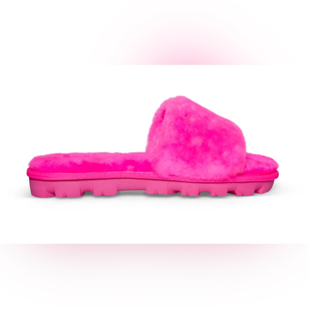 UGG Hot Pink Fluff Slide
